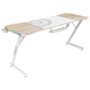 Стол компьютерный ZONE 51 TRINE 160 RGB Wood/White