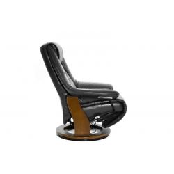 Кресло электрореклайнер FALTO Concord (2 мотора,натуральная кожа Nappa, тёмно серый)