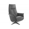 Кресло электрореклайнер FALTO Lotus Electro (2 мотора, натуральная кожа, тёмно серый)