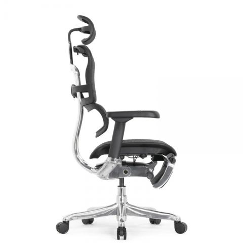 Кресло Falto Ergohuman Elite 2 с подножкой (чёрный каркас/сетка чёрный T-168-B1 Black)