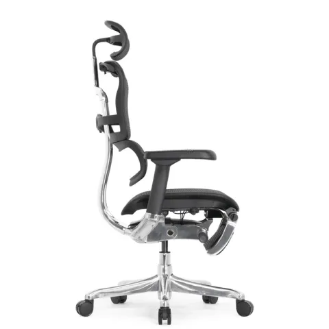 Кресло Falto Ergohuman Elite 2 с подножкой (чёрный каркас/сетка чёрный T-168-B1 Black)