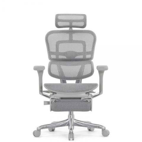 Кресло Falto Ergohuman Elite 2 с подножкой (серый каркас/сетка светлаяT-168-B2 Natural)