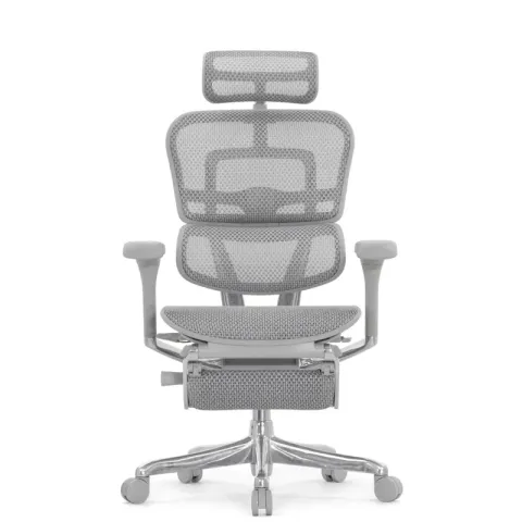 Кресло Falto Ergohuman Elite 2 с подножкой (серый каркас/сетка светлаяT-168-B2 Natural)
