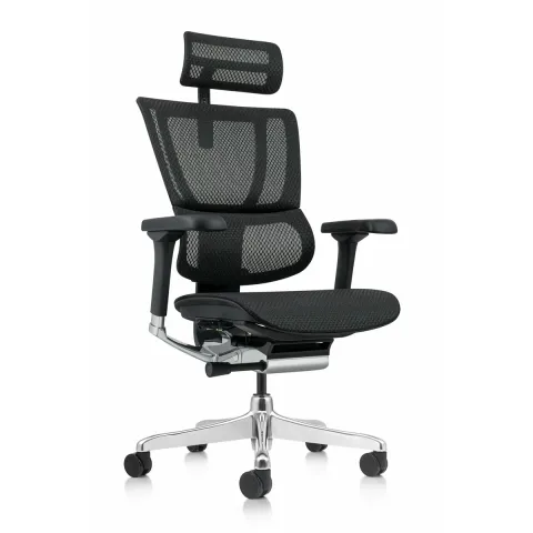 Кресло Falto IOO-E2 Elite (черный каркас/сетка black T-168-B1/крестовина металл)
