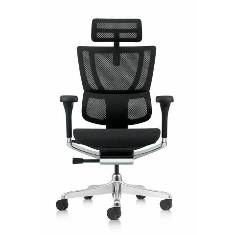 Кресло Falto IOO-E2 Elite (черный каркас/сетка black T-168-B1/крестовина металл)