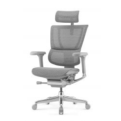 Кресло Falto IOO-E2 Elite (серый каркас/сетка T-168-B2 natural mesh светло серый/крестовина металл)