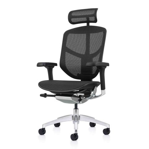 Кресло Falto Enjoy Elite 2 (чёрный каркас/сетка чёрная T-168-B1/крестовина металл)