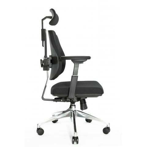 Ортопедическое компьютерное кресло Falto Orto Alpha AM-02A (черный каркас/обивка ткань black)