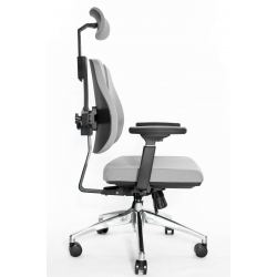 Ортопедическое офисное кресло Falto Orto Alpha AM-02A (черный каркас/обивка ткань d.grey)