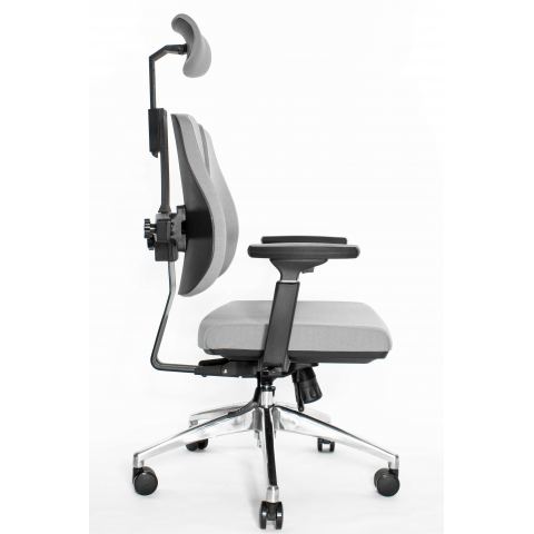 Ортопедическое офисное кресло Falto Orto Alpha AM-02A (черный каркас/обивка ткань d.grey)