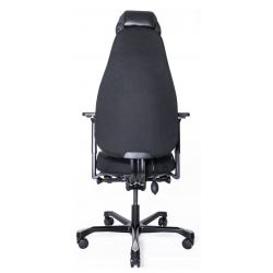 Кресло Dispatcher–Lux Long 1901-8H D.GREY SV-280-3001 (черный каркас/серая ткань/ал. крестовина)