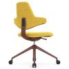 Стул Falto Sokoa-Activ (каркас бордо/обивка mozart жёлтая)