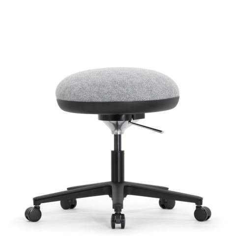 Стул мобильный Falto Fit Ball (каркас чёрный/обивка серая)