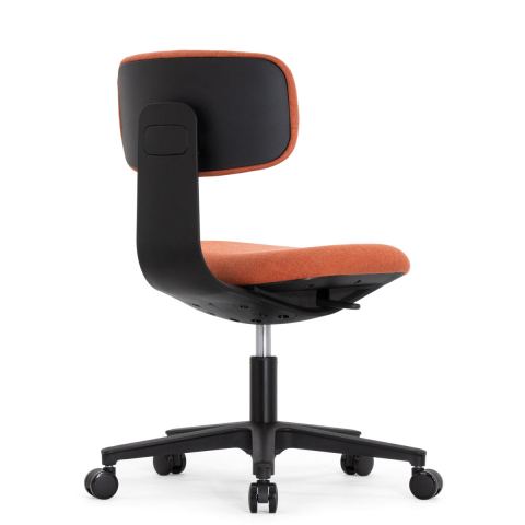 Универсальное кресло Falto Rookie plus (каркас чёрный/обивка красный апельсин)