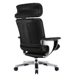 Кресло реклайнер Falto Nuvem Luxory Boss натуральная кожа LE2095 Black Roll