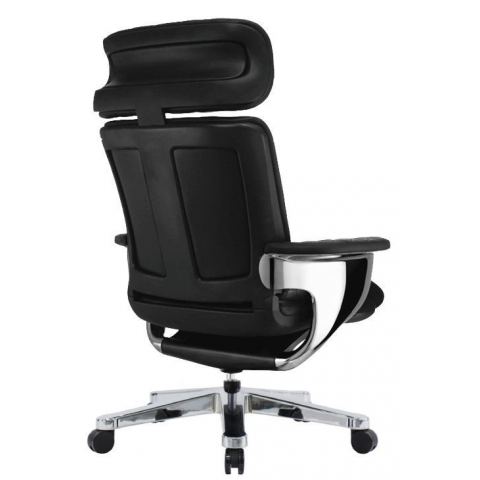 Кресло реклайнер Falto Nuvem Luxory Boss натуральная кожа LE2095 Black Roll