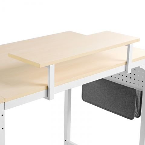 Стол письменный (для компьютера) угловой EUREKA ZX-L150B-MWW-RU с шириной 150 см, Maple White