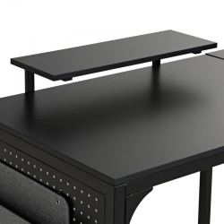 Стол письменный (для компьютера) угловой EUREKA ZX-L150B-B-RU с шириной 150 см, Black