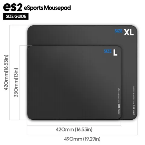 Игровой коврик Pulsar ES2 Mouse Pad 4mm L 420x330 Black