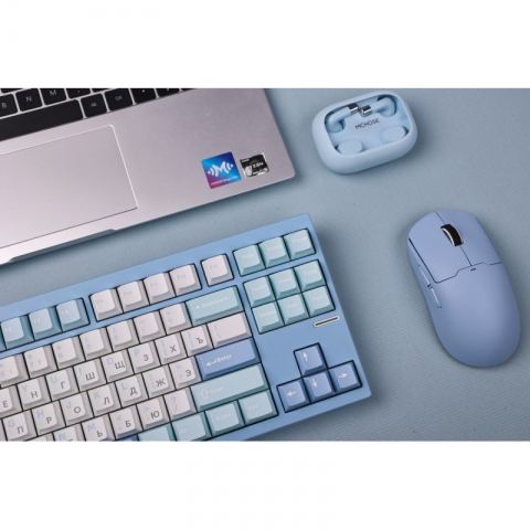 Беспроводная механическая клавиатура MCHOSE GX87 Lite, синий