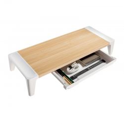 Подставка под монитор с регулировкой высоты и ящиком FoxGear STB-143, деревянная