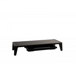 Подставка под монитор с регулировкой высоты и ящиком FoxGear STB-143-BKOR, черная