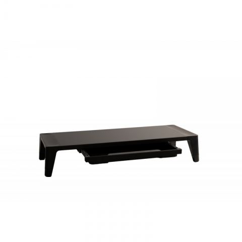 Подставка под монитор с регулировкой высоты и ящиком FoxGear STB-143-BKOR, черная