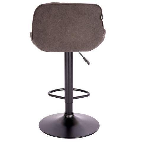 Стул барный Everprof Grace Black Ткань Темно-коричневый