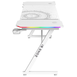Стол компьютерный ZONE 51 TRINE 140 RGB White