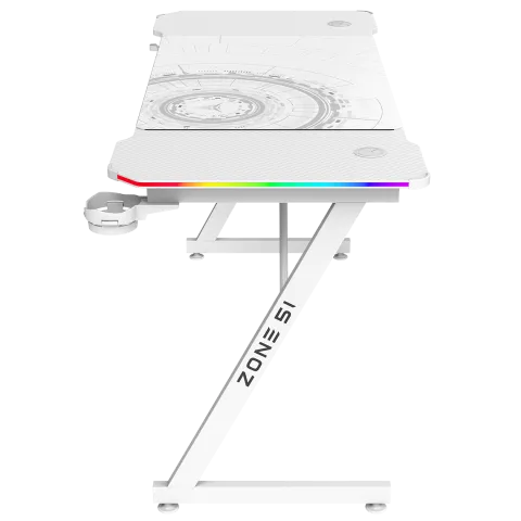 Стол компьютерный ZONE 51 TRINE 140 RGB White