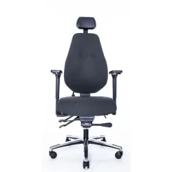 Кресло Falto Smart-F 1501-12H Long Medley black 60999 (черный каркас/т.серая ткань)