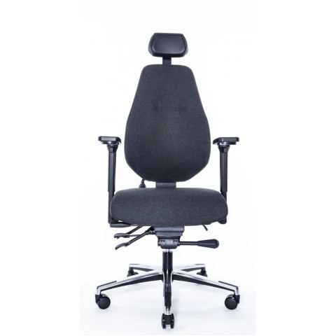 Кресло Falto Smart-F 1501-12H Long Medley black 60999 (черный каркас/т.серая ткань)