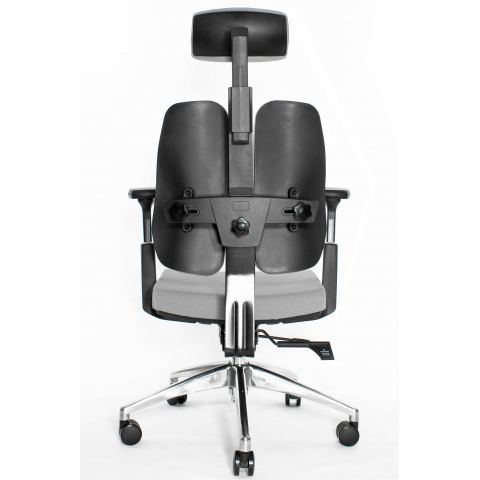 Ортопедическое офисное кресло Falto Orto Alpha AM-02A (черный каркас/обивка ткань d.grey)