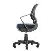 Кресло Robo С-250 SY-1208-BK-BL  (каркас черный/спинка сетка черная/сидение ткань синяя)