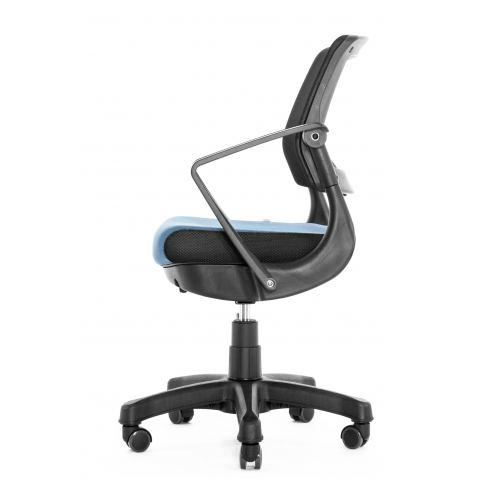 Кресло Robo С-250 SY-1208-BK-BL  (каркас черный/спинка сетка черная/сидение ткань синяя)