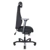 Кресло Dispatcher–Lux Long 1901-8H D.GREY SV-280-3001 (черный каркас/серая ткань/ал. крестовина)