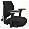 Кресло Falto Smart-T 1501-10H ong Fighter black 60999 (черный каркас/черная ткань /подголовник кожа натур.)