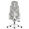 Эргономичное кресло оператора Kuraj (цвет: серый, подголовник, поясничный упор)