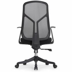 Кресло Falto Кураж (без подголовника, сетка, ткань, черный)