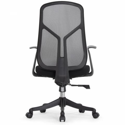 Кресло Falto Кураж (без подголовника, сетка, ткань, черный)