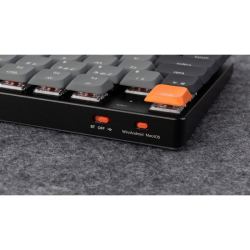 Беспроводная механическая ультратонкая клавиатура QMK Keychron K5 версия 2, 104 клавиши, While Led подсветка, Keychron Low Profile Red Switch