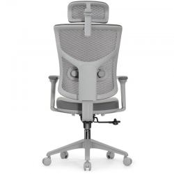 Кресло FALTO STAR OFFICE ERGO 3 (3D поясничный упор,3D подлокотник 5D подголов, сетка, ткань, серый)