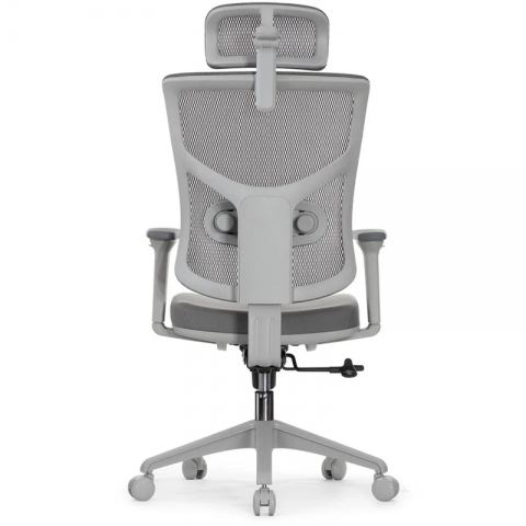 Кресло FALTO STAR OFFICE ERGO 3 (3D поясничный упор,3D подлокотник 5D подголов, сетка, ткань, серый)