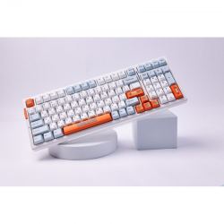 Беспроводная механическая клавиатура MCHOSE G98 Pro, оранжевый и синий, Snow Tiger Switch