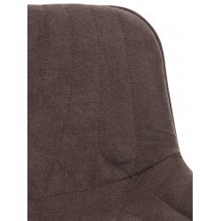 Стул барный Everprof Grace Black Ткань Темно-коричневый