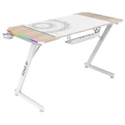 Стол компьютерный ZONE 51 TRINE 120 Wood/White