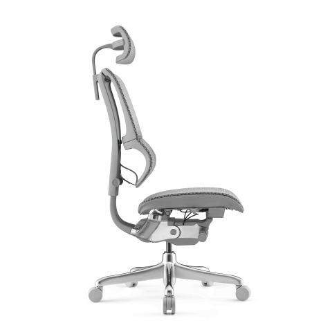 Кресло Falto IOO-E2 Elite (серый каркас/сетка T-168-B2 natural mesh светло серый/крестовина металл)