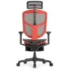 Кресло Falto Enjoy Ultra Gaming U9 Ottoman с подножкой (red-black mixed каркас/сетка black mesh)