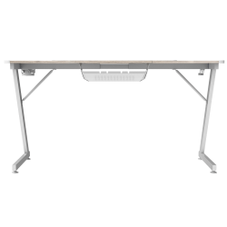 Стол компьютерный ZONE 51 TRINE 140 RGB Wood/White