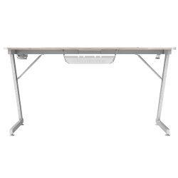 Стол компьютерный ZONE 51 TRINE 140 RGB Wood/White